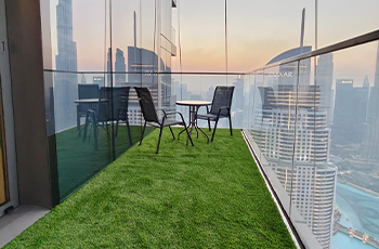 artificial grass balcony