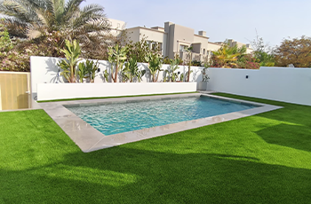artificial grass pool garden