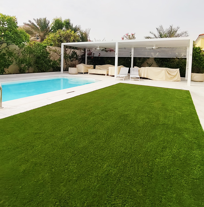 Artificial Grass Dubai After Swimming Pool